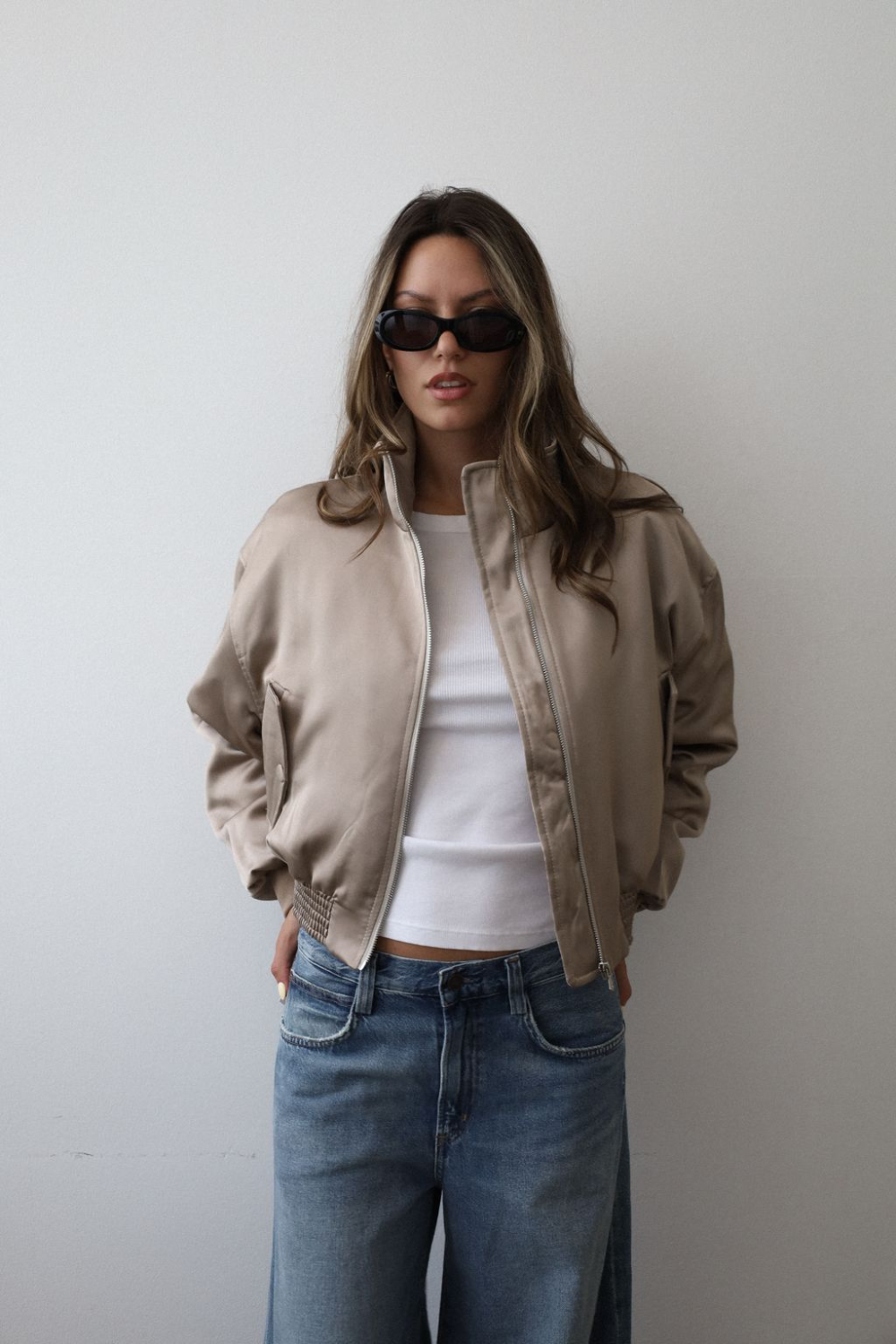 Bomberjacke Vento in Beige