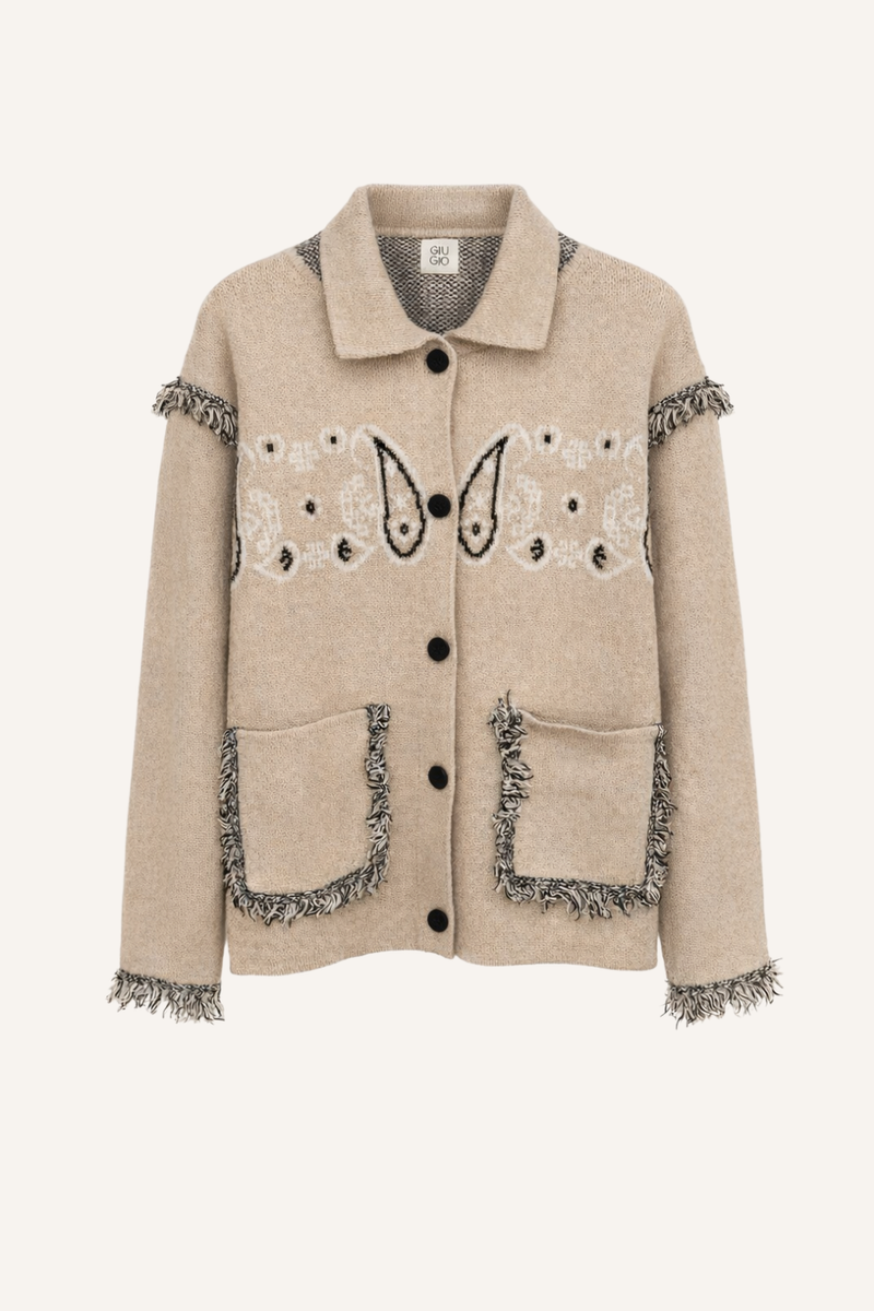 Strickjacke Alma in Beige