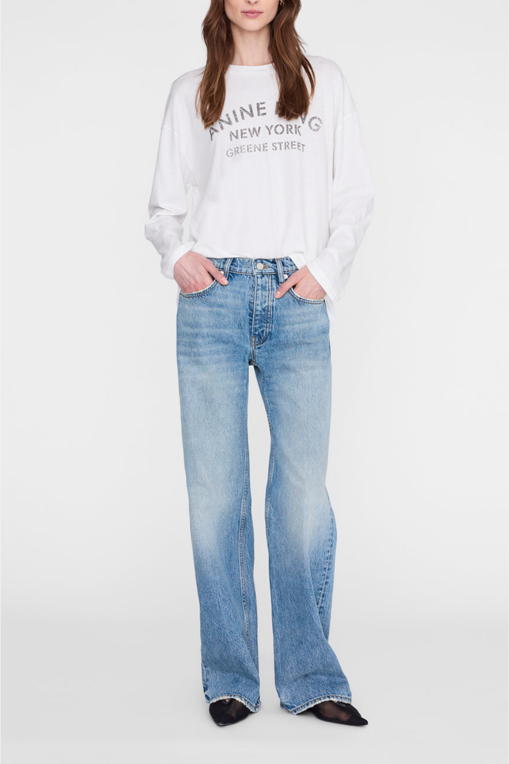 Longsleeve New York in Ivory