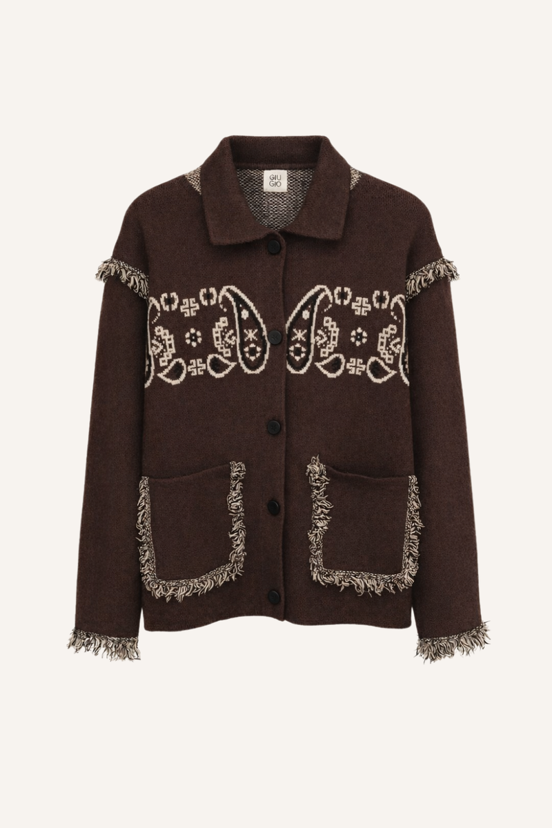 Strickjacke Alma in Braun