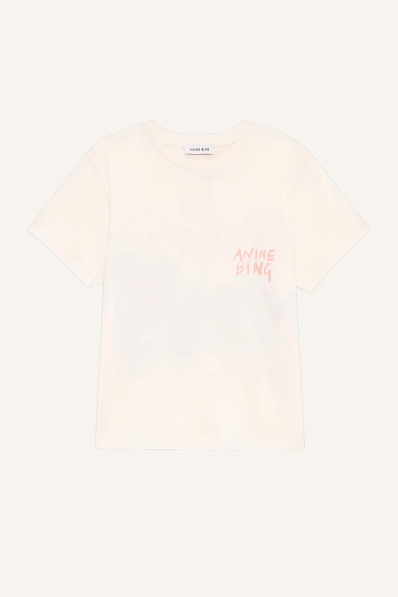 Tee Shelly Surfer in Washed Buttercream