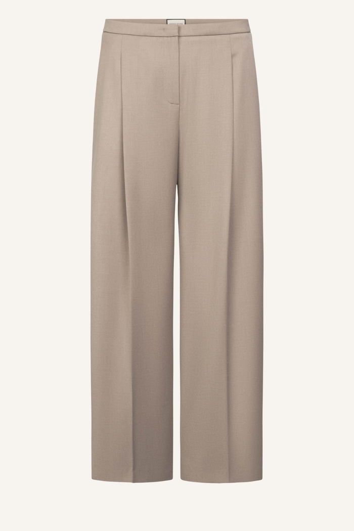 Hose Louella Optical Flannel Wool in Hanf