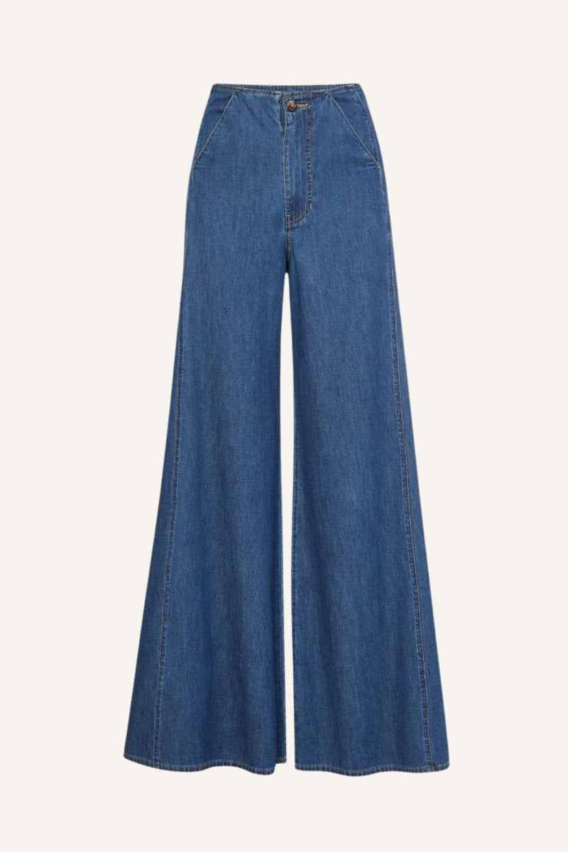 High-Waist-Hose aus Baumwolle