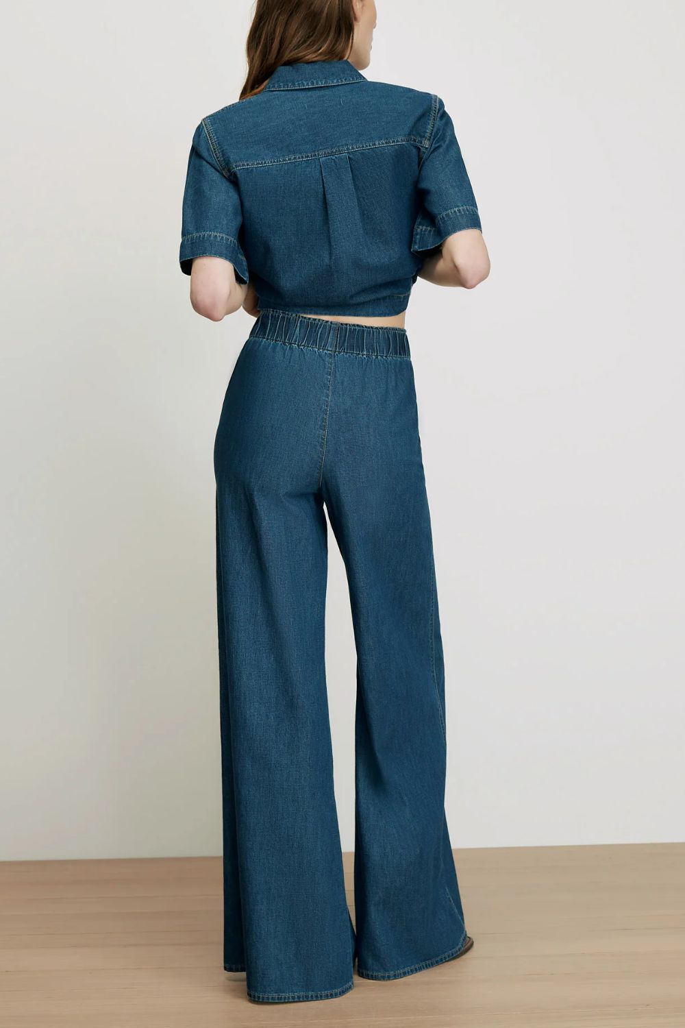 High-Waist-Hose aus Baumwolle