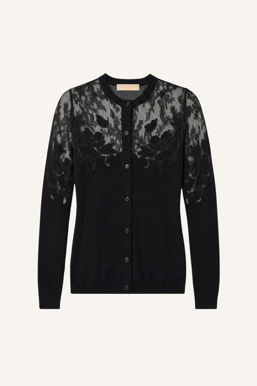 Cardigan Lace Talia in Noir