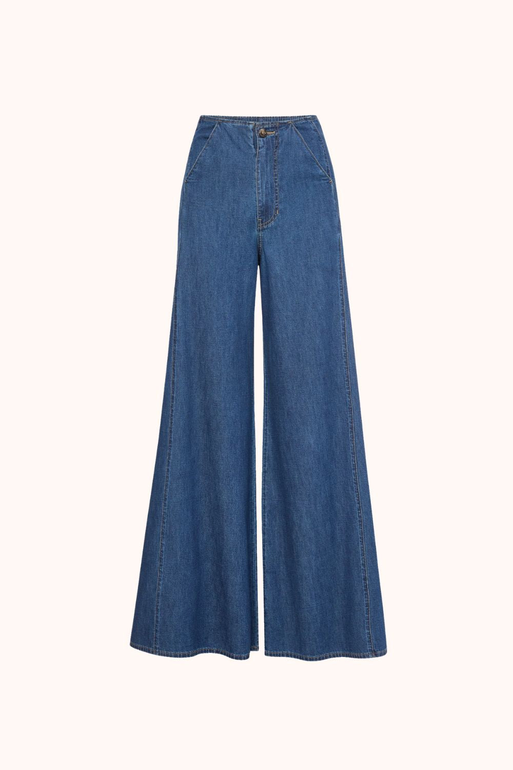High-Waist-Hose aus Baumwolle