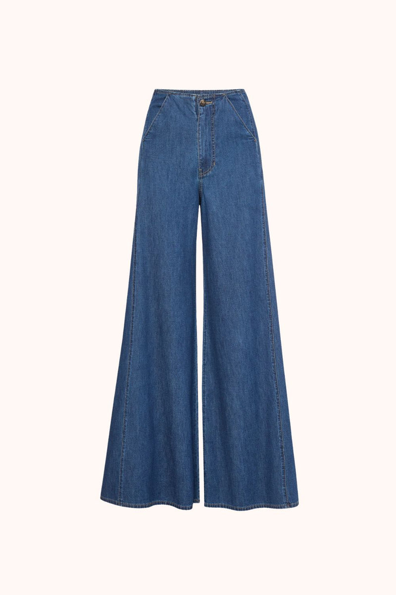 High-Waist-Hose aus Baumwolle