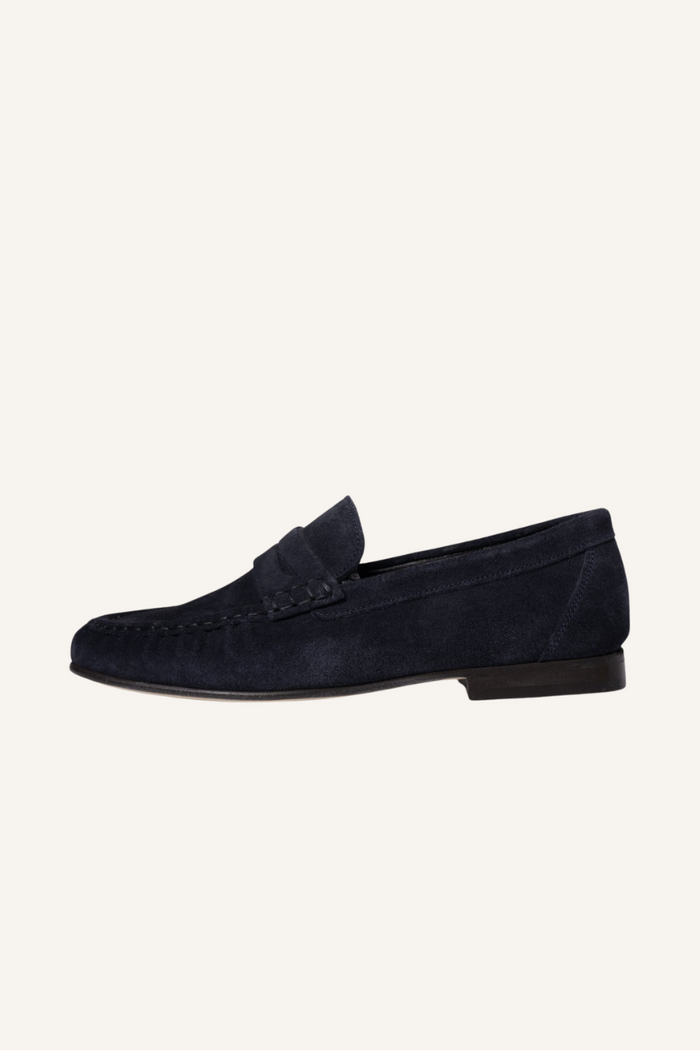 Penny Loafer Wrinkel in Navy