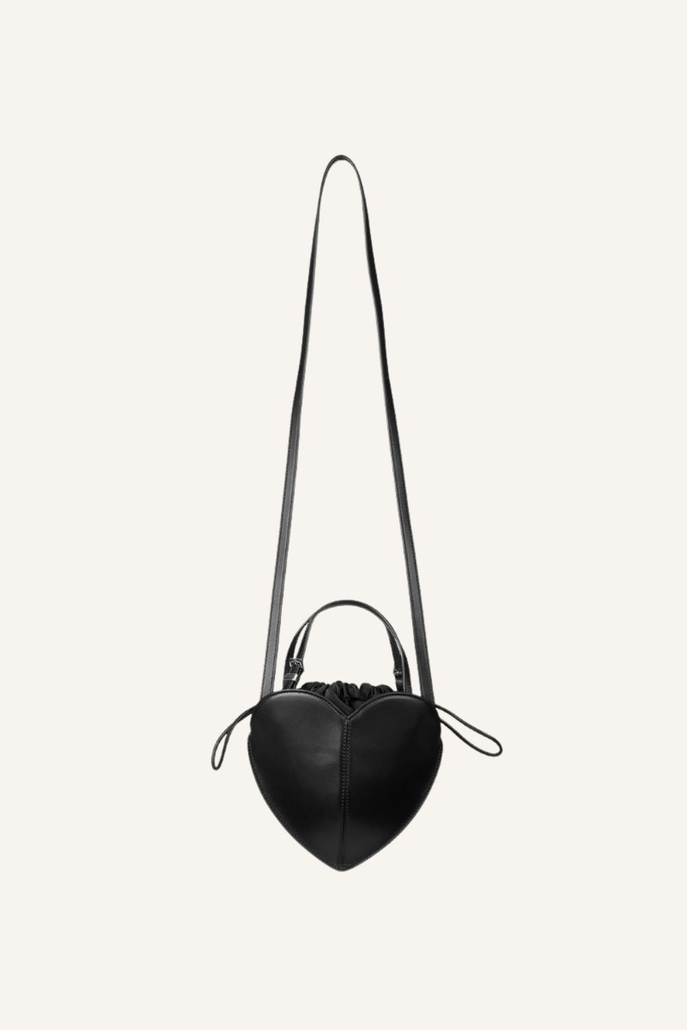 Handtasche Lether Heart in Black
