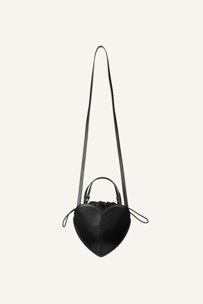 Handtasche Lether Heart in Black