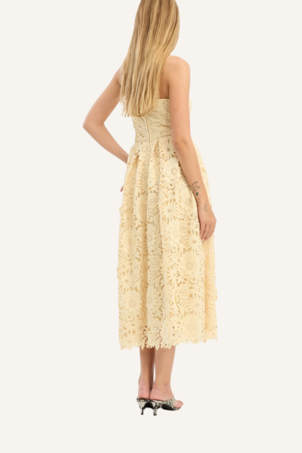 Kleid Midi 3D-Spitzen