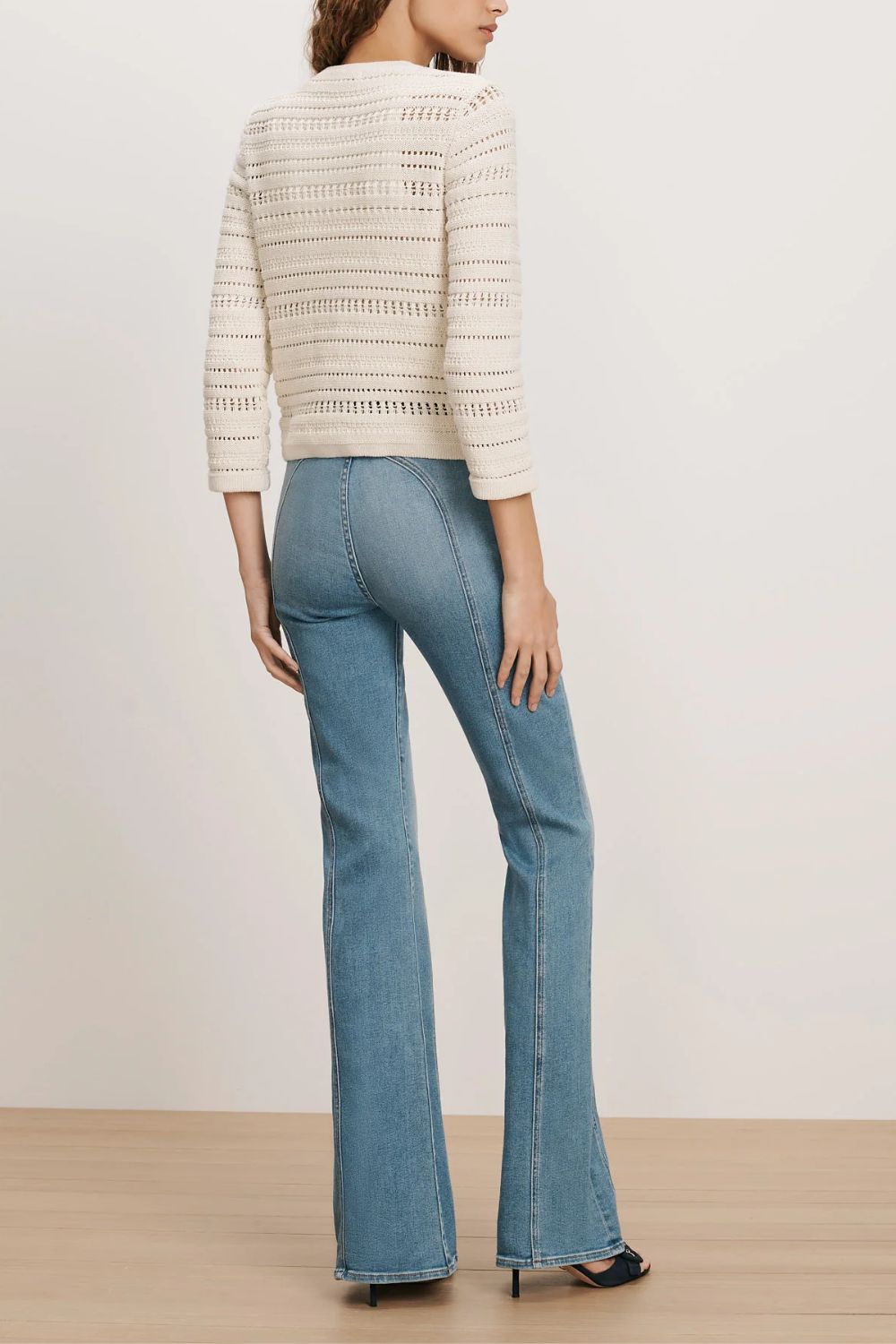Cardigan aus Baumwoll-Crêpe