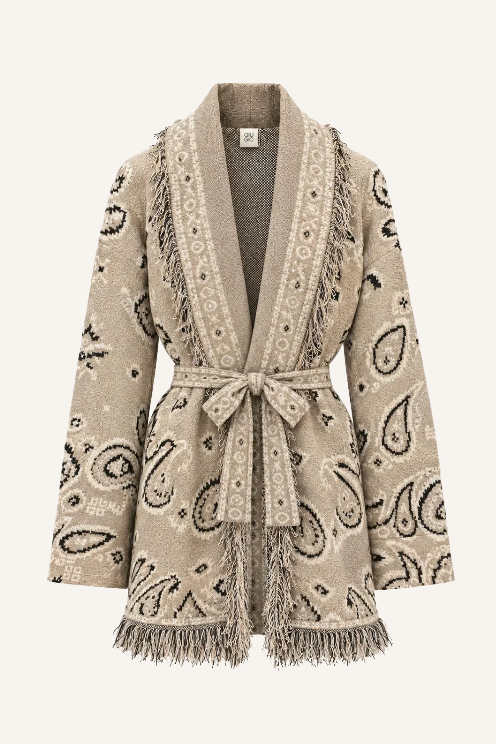 Cardigan Luna in Taupe/Beige