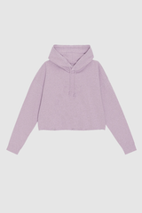 Isoli Cropped Oversized Hoodie Mistery Lilac