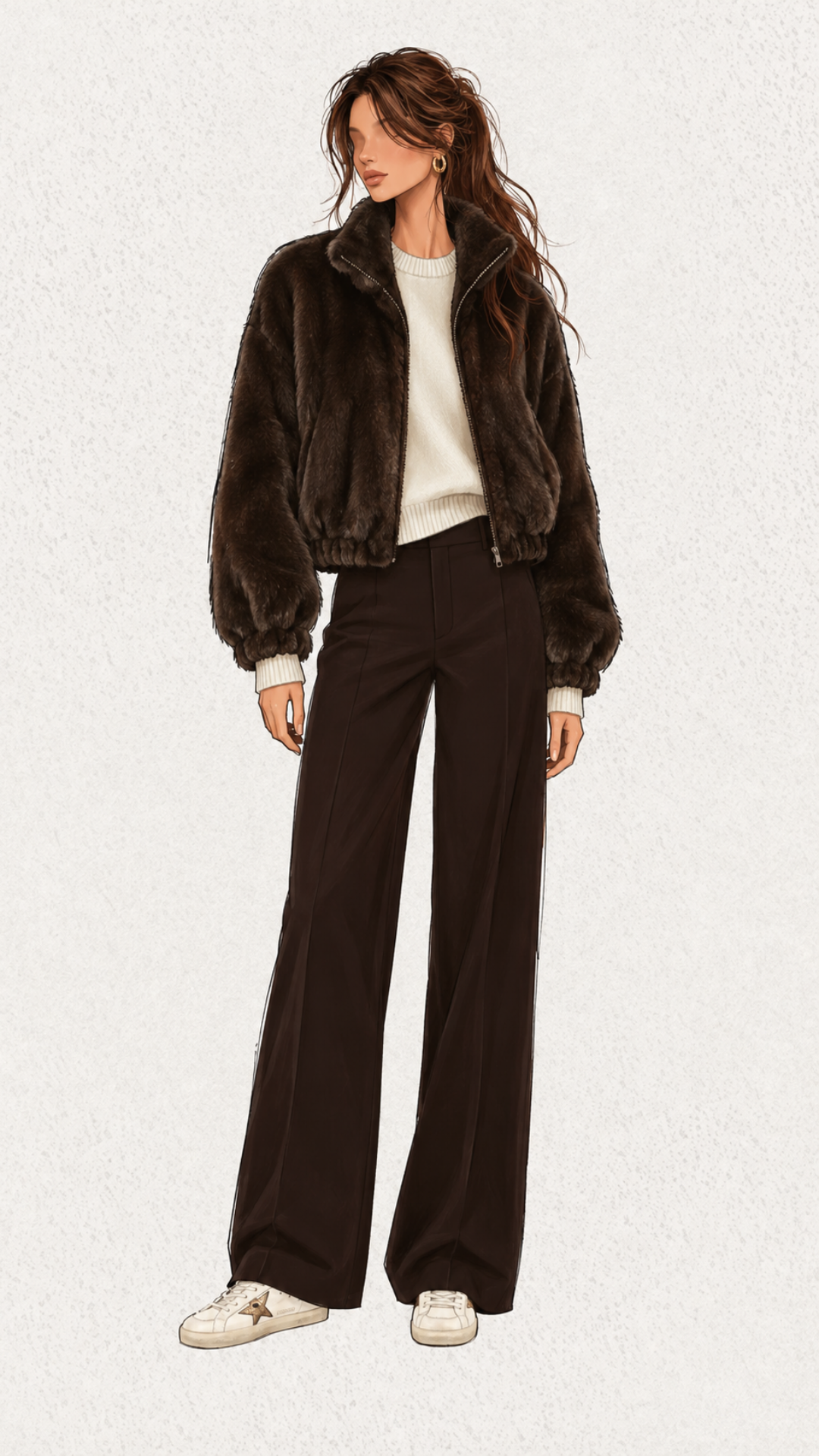 Jacke in Marron