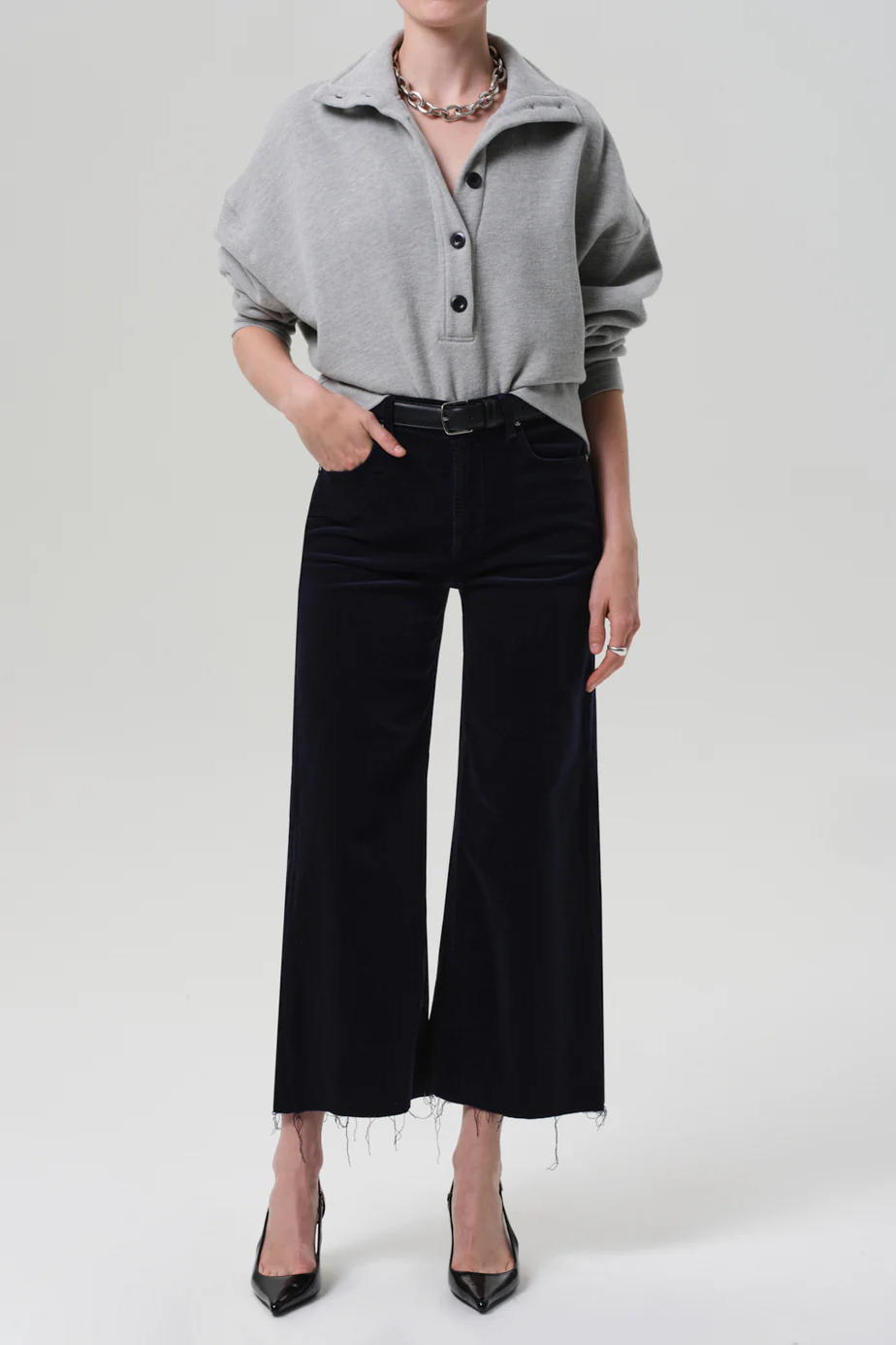 Mirelle Funnel Neck Heather Grey