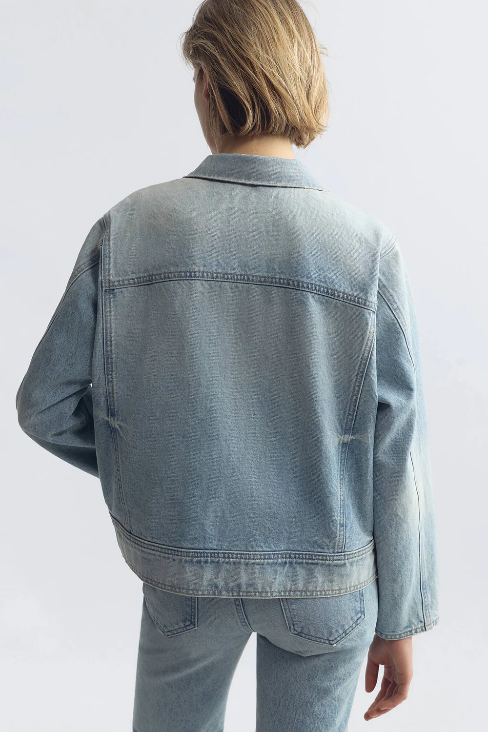 Oversized Denim-Jacke Marilou in Alice Wash