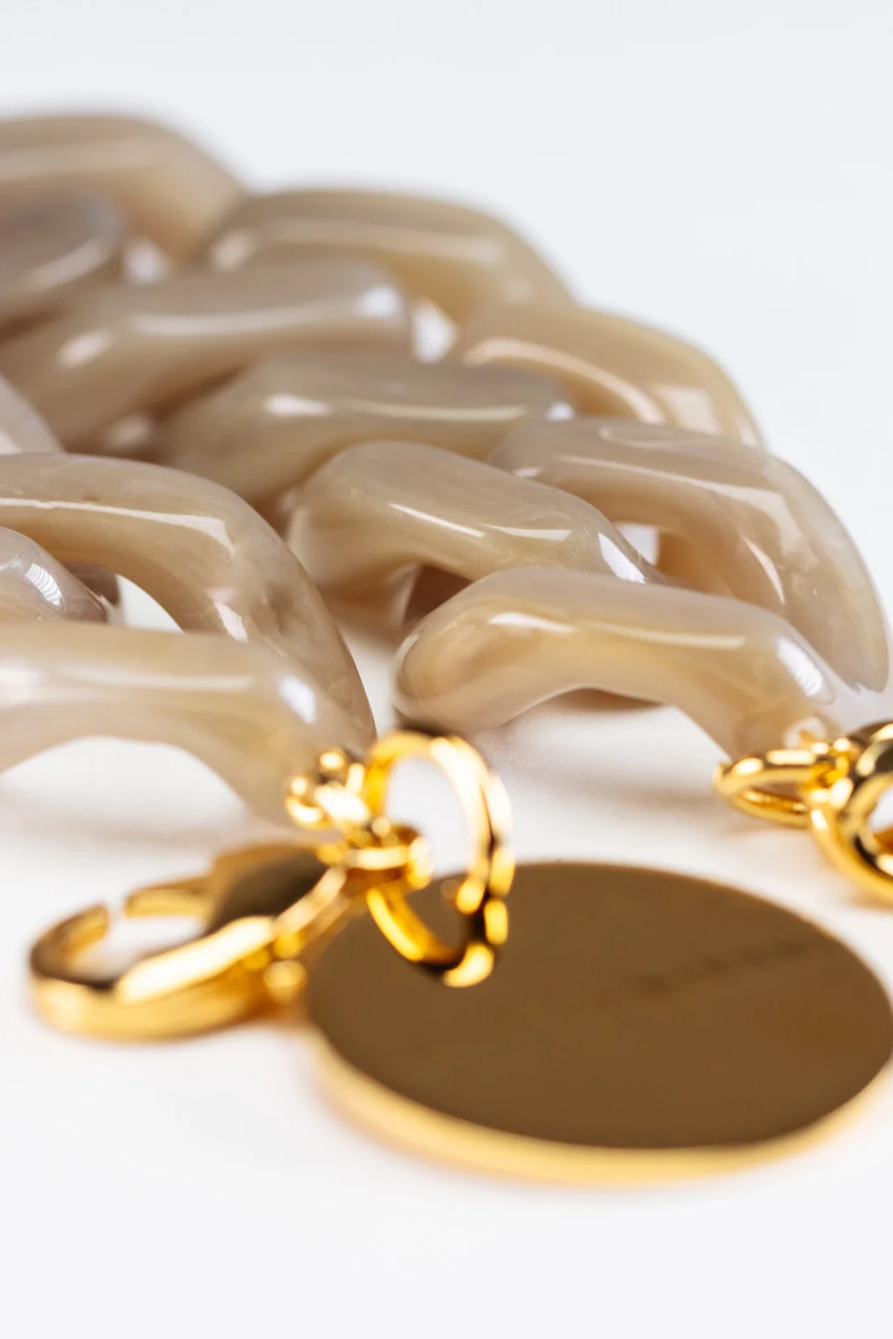 Flat Chain Bracelet Light Taupe