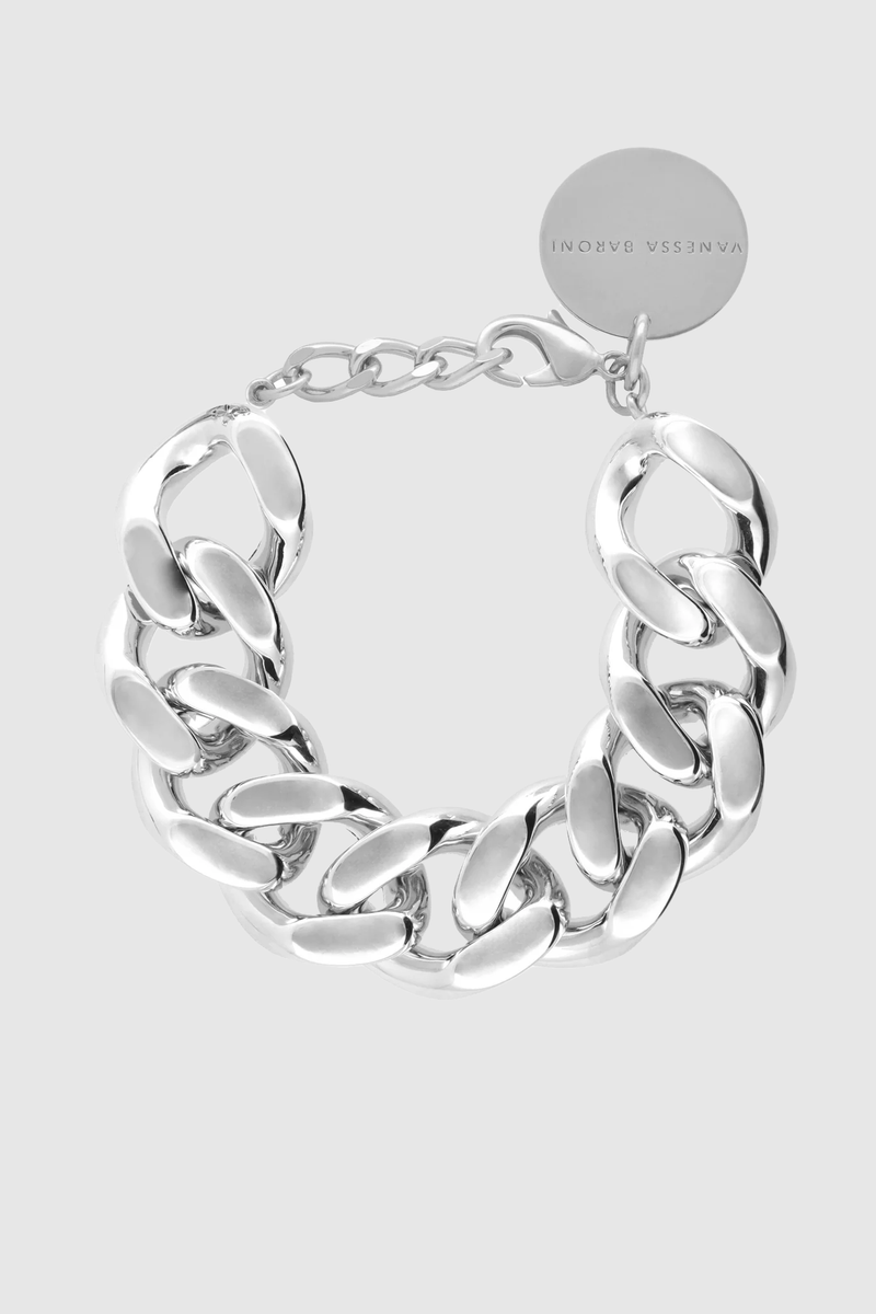 Flat Chain Bracelet Silver