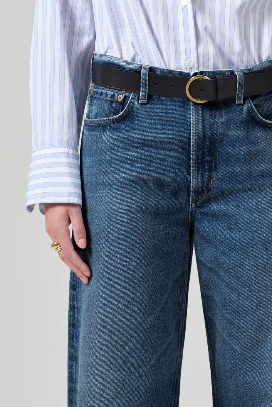 Detailansicht des oberen Drittels der Miro Relaxed Jeans von Citizens of Humanity