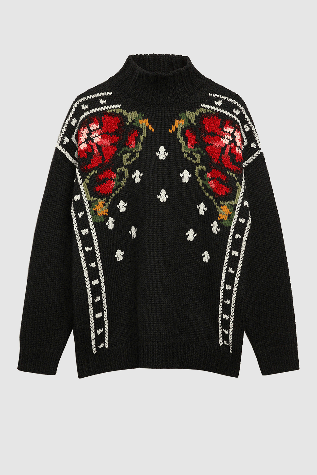 Journey Knit Boxy Sweater Black