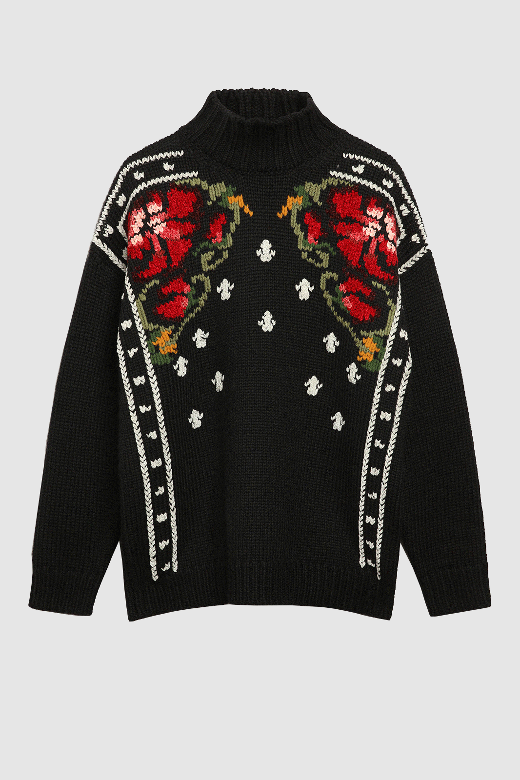 Journey Knit Boxy Sweater Black