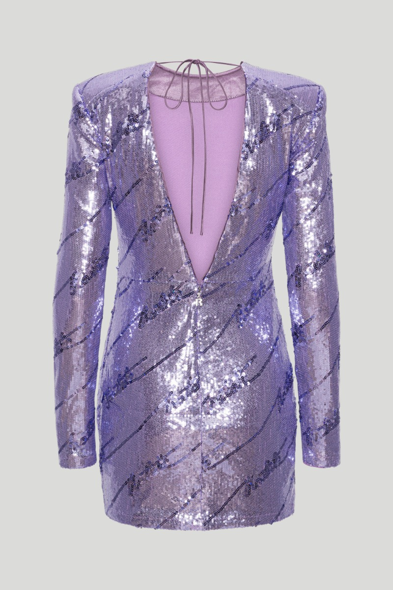 Sequins Mini Dress Violet Tulip Comb. 