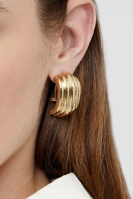 Ohrringe Chunky Ribbed