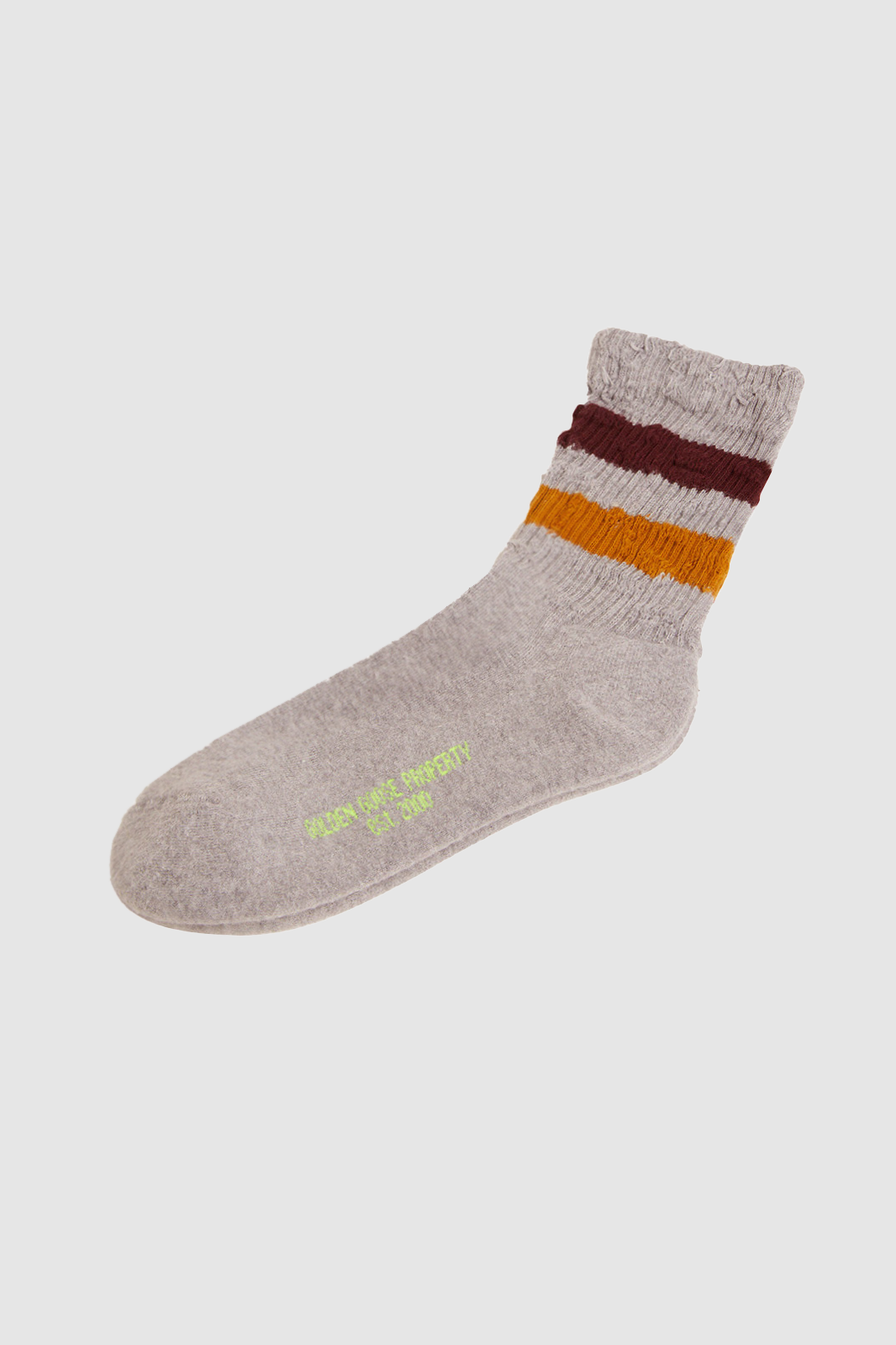 High Rib Socks Melange Grey/ Orange/ Red/ Yellow Fluo 