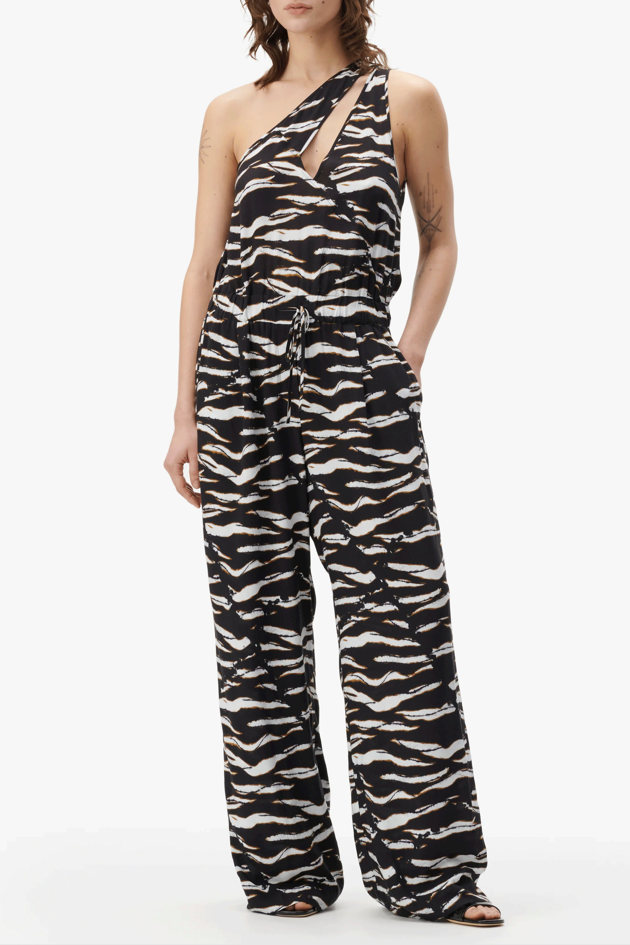 Jumpsuit Daliya Dark Zebra Wave
