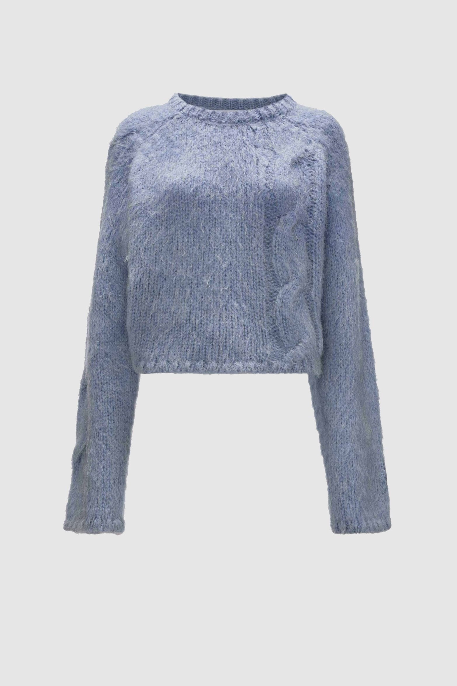 Pullover Cropped Cable Knit