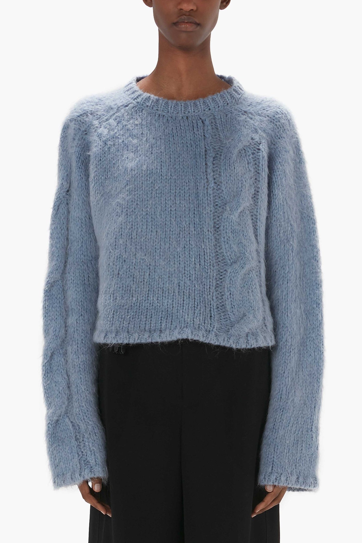 Pullover Cropped Cable Knit
