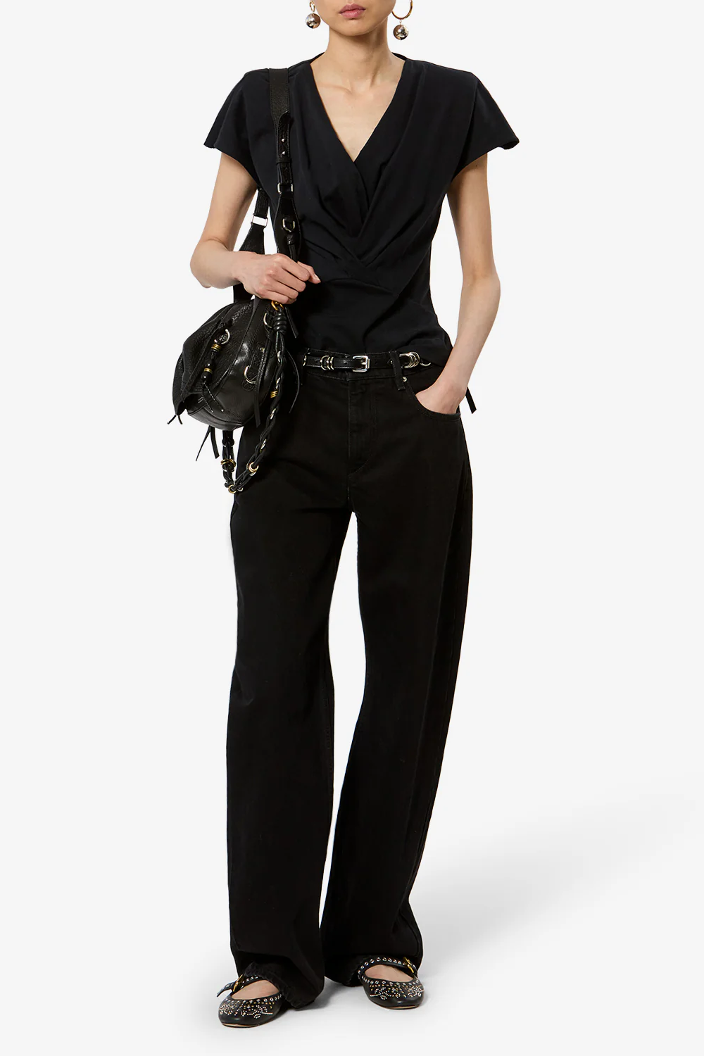 Tee Shirt Nadrine in Schwarz