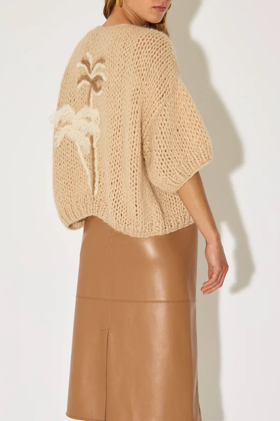Strickjacke Palm Embroidery