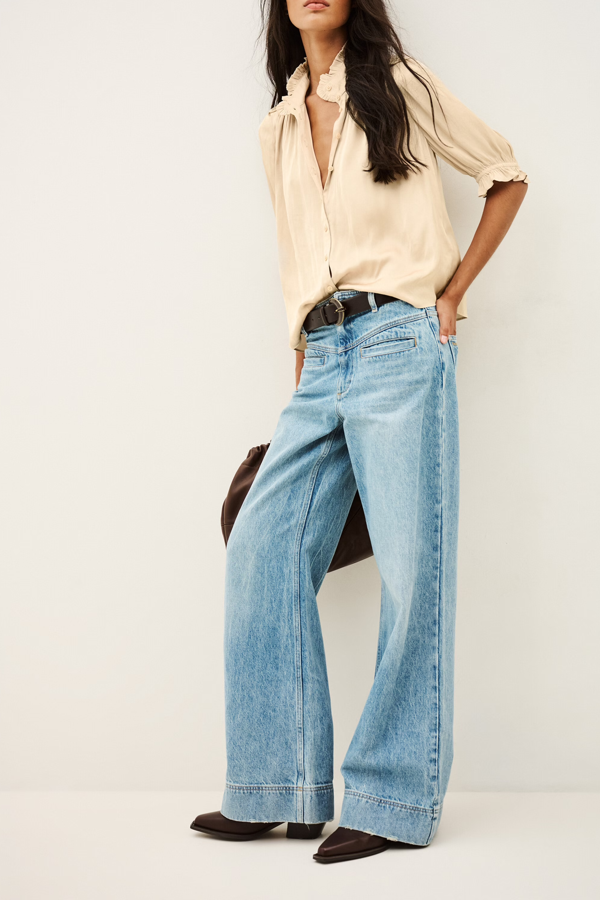 Bluse Camila in Greige