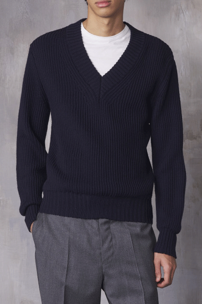 Francis V-Neck Dark Navy