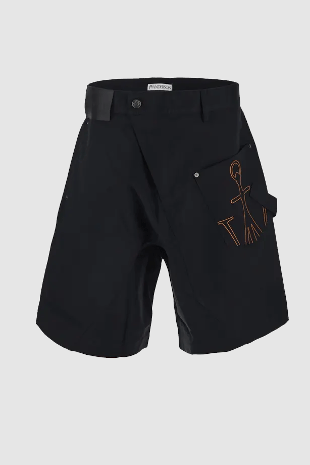 Twisted Chino Shorts Navy