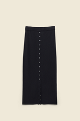 Merino Elegance Skirt Pure Black