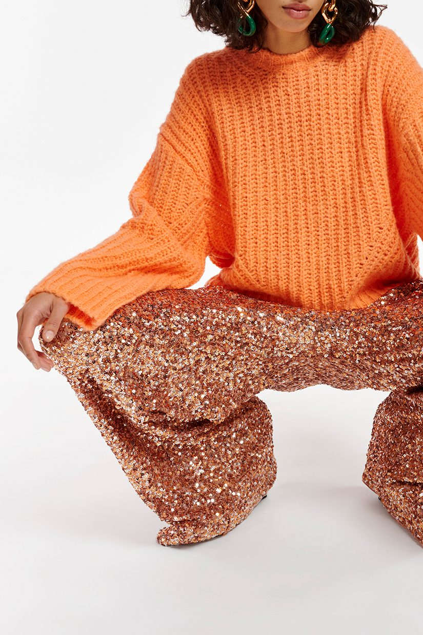 Entry Sequin Pants Tiger Blossom