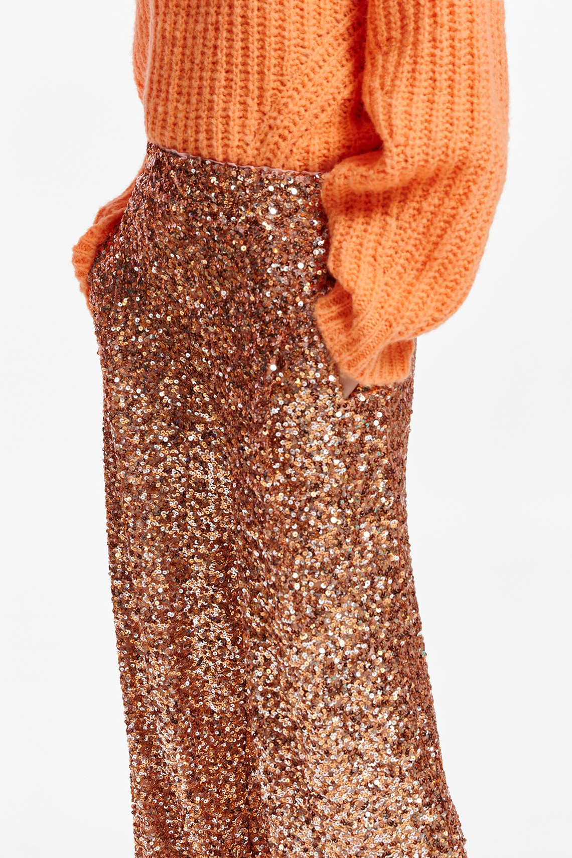 Entry Sequin Pants Tiger Blossom