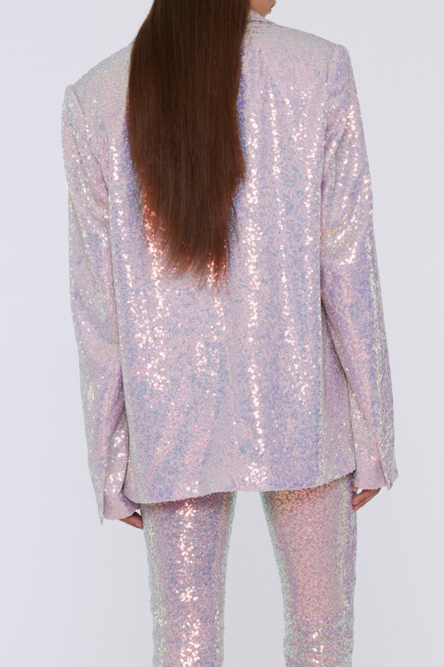 Sequin Oversized Blazer Sachet Pink