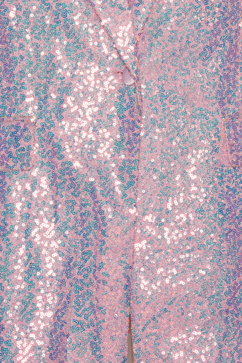 Sequin Oversized Blazer Sachet Pink