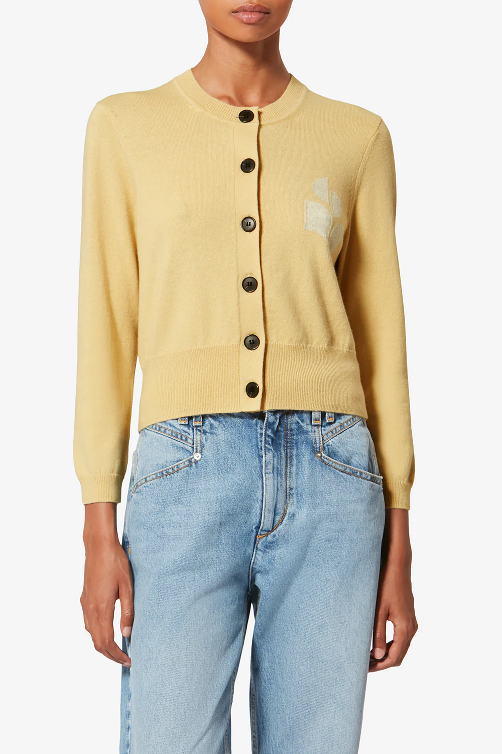 Cardigan Newton in Mustard