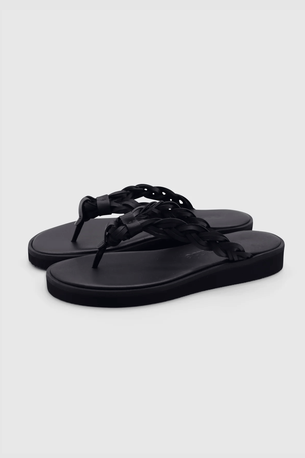 Pompoms Sandals 999 BLACK