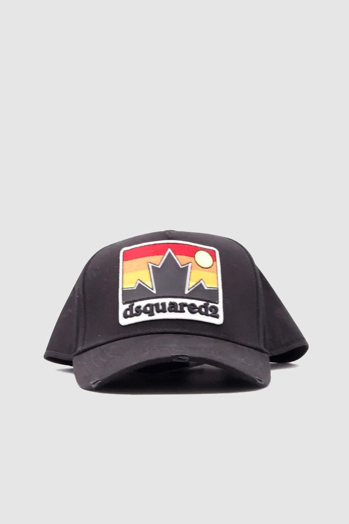 D2 Patch Baseball Cap Sun Set Black