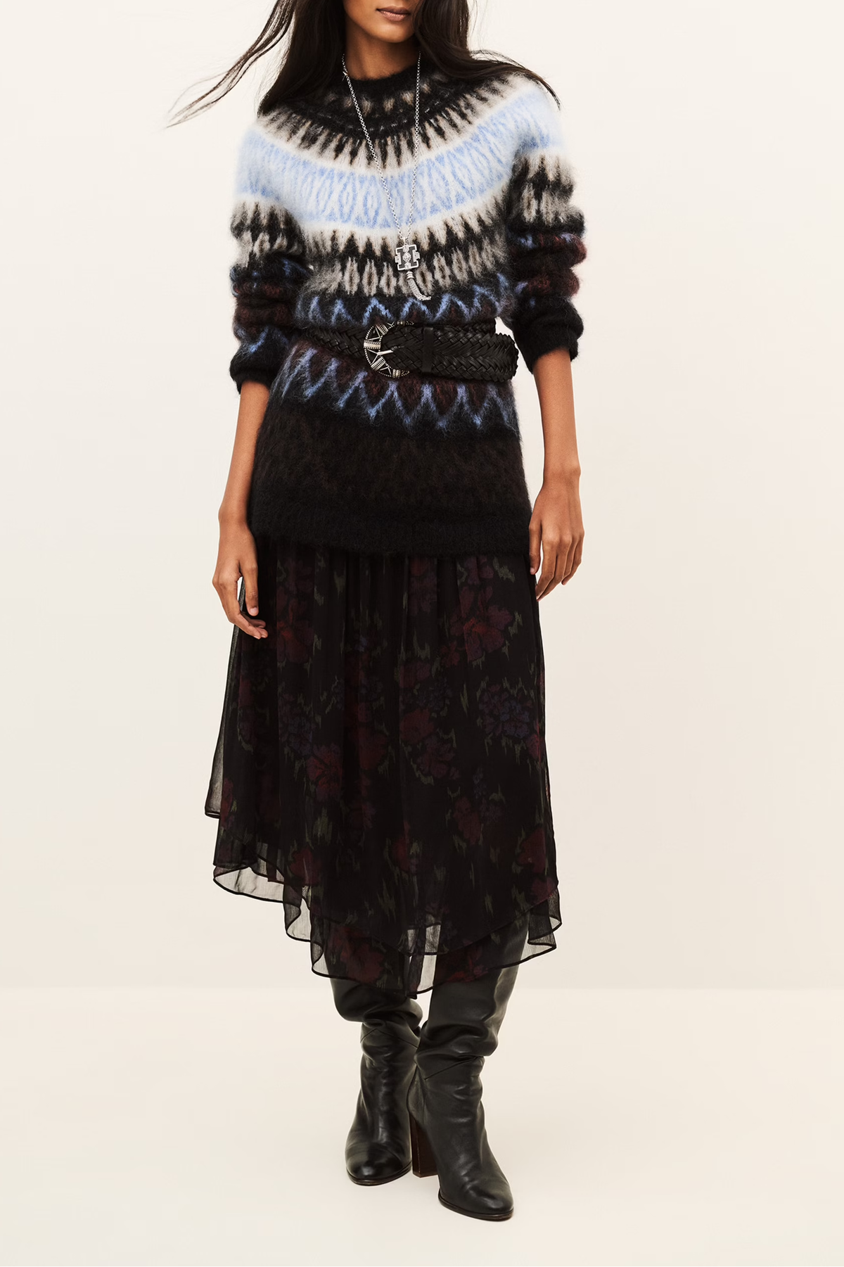 Kleid Folk aus Mohair