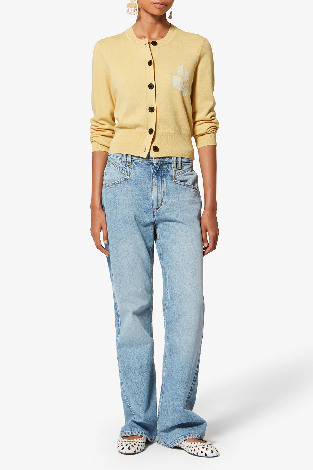 Cardigan Newton in Mustard