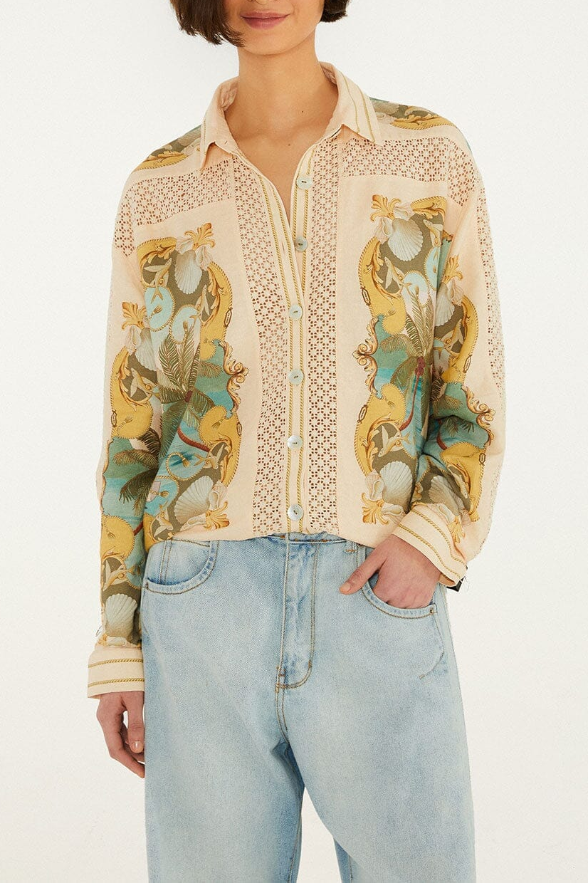 Shirt Crochet Detail
