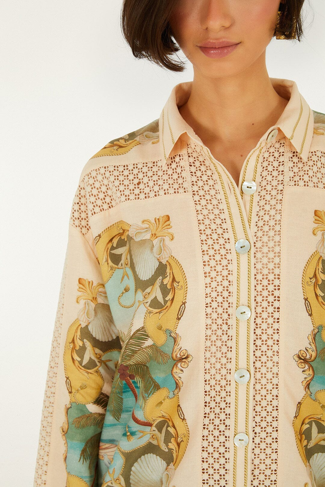 Shirt Crochet Detail