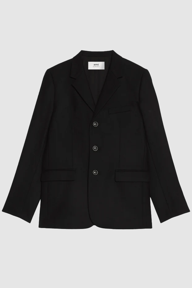 Three Buttons Jacket Black